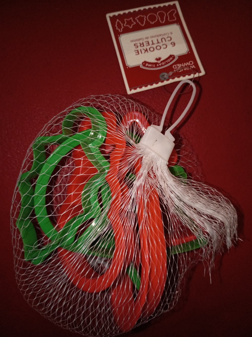 Holiday Time Green and Red Holiday Cookie Cutter Set NWT